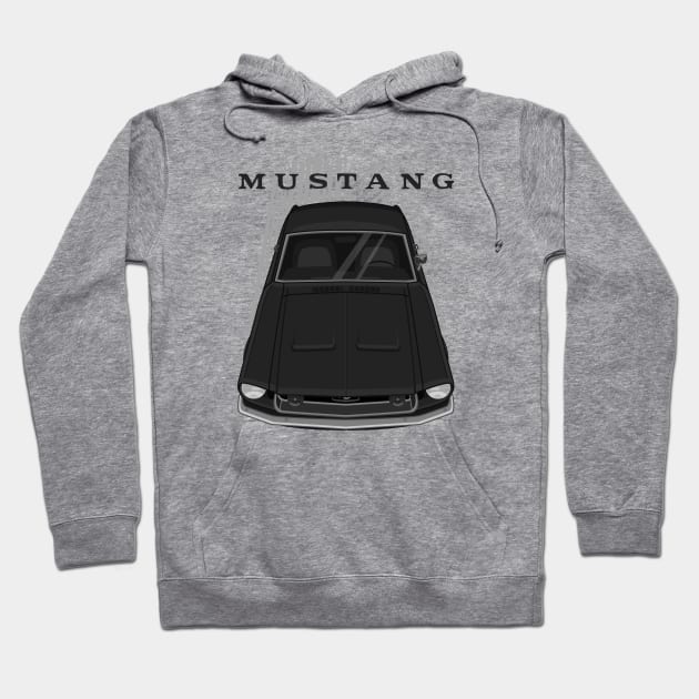 Ford Mustang Fastback 1968 - Black Hoodie by V8social